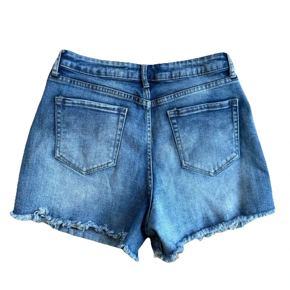 YMI Dream Brand - Blue Denim Shorts -‎ Distressed - Women's Size 11/30